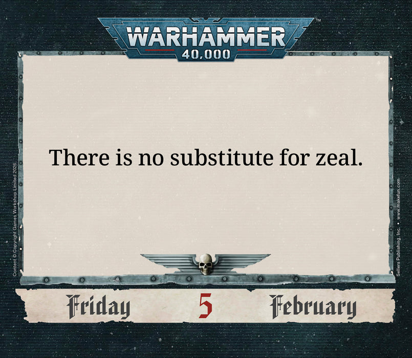 Warhammer 40000 2027 Page-A-Day Calendar