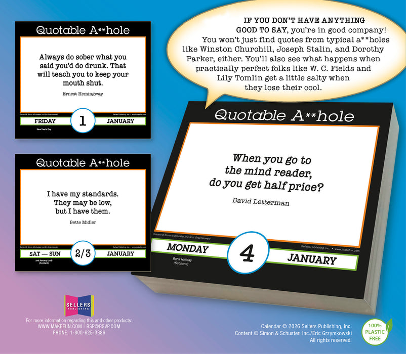 Quotable A hole 2027 Page-A-Day Calendar