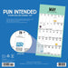 2025 Pun Intended Wall Calendar by  Willow Creek Press from Calendar Club