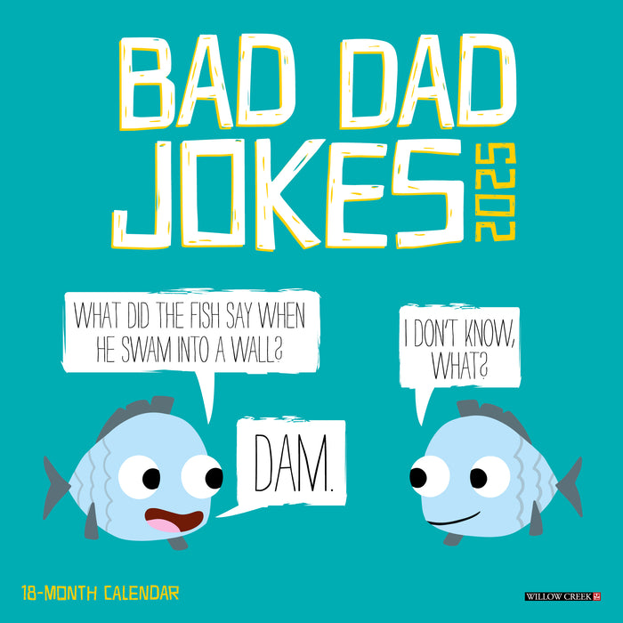 2025 Bad Dad Jokes Mini Wall Calendar by  Willow Creek Press from Calendar Club