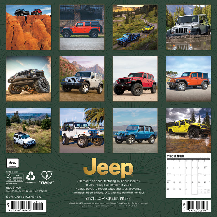 2025 Jeep Wall Calendar (Online Exclusive)