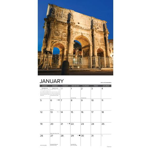 2025 Rome Wall Calendar (Online Exclusive)