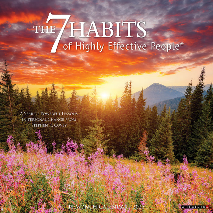 7 Habits of Highly Effective People 2026 Square Wall Calendar
