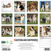 Australian Shepherds 2026 Square Wall Calendar