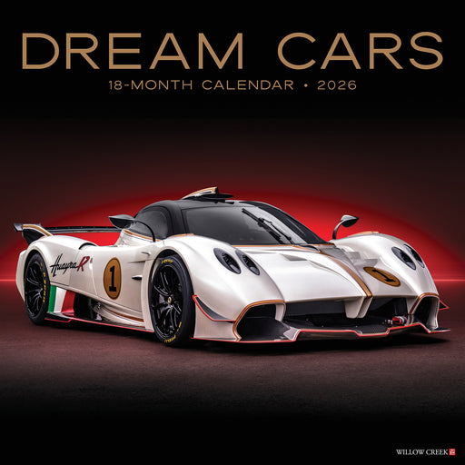 Dream Cars 2026 Square Wall Calendar