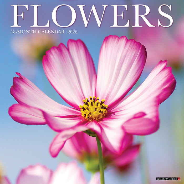Flowers 2026 Square Wall Calendar