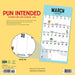 Pun Intended 2026 Square Wall Calendar