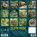 Sloth Mode 2026 Square Wall Calendar
