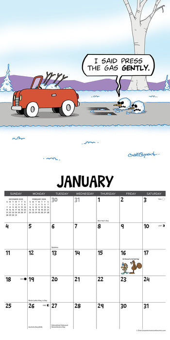 Tundra 2026 Square Wall Calendar