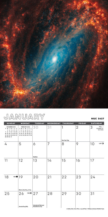 Astronomy 2026 Mini Wall Calendar