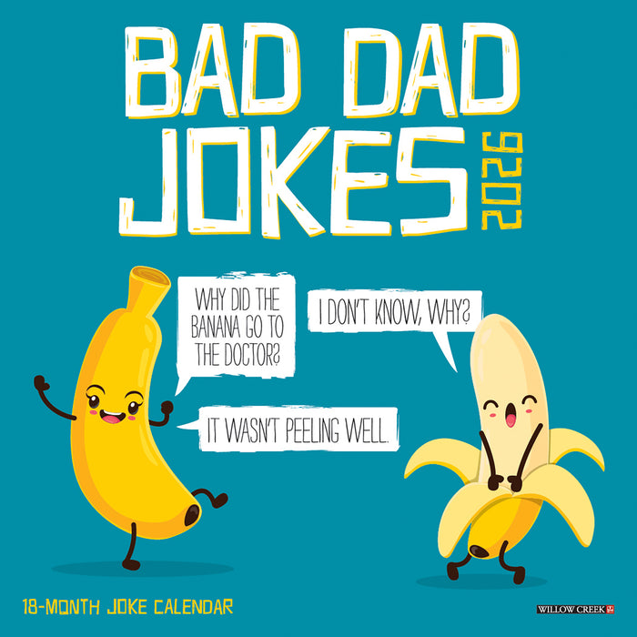 Bad Dad Jokes 2026 Mini Wall Calendar