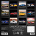 Dream Cars 2026 Mini Wall Calendar