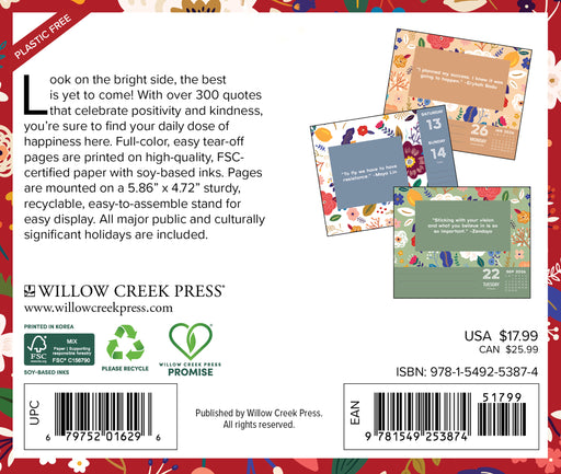 365 Days of Positivity 2026 Page-A-Day Calendar