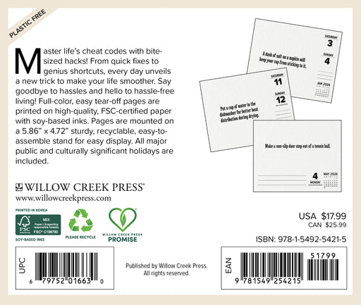 Hacks of Life 2026 Page-A-Day Calendar