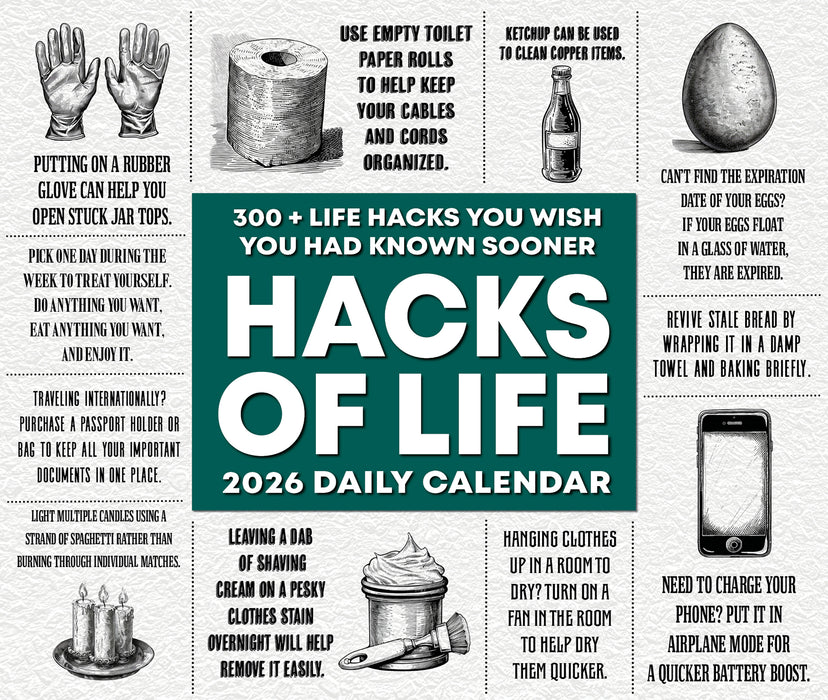 Hacks of Life 2026 Page-A-Day Calendar
