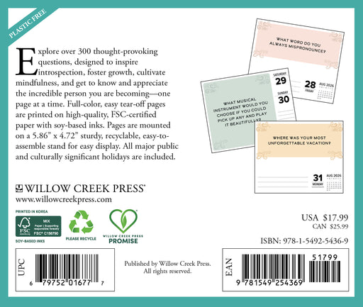 One Question A Day 2026 Page-A-Day Calendar