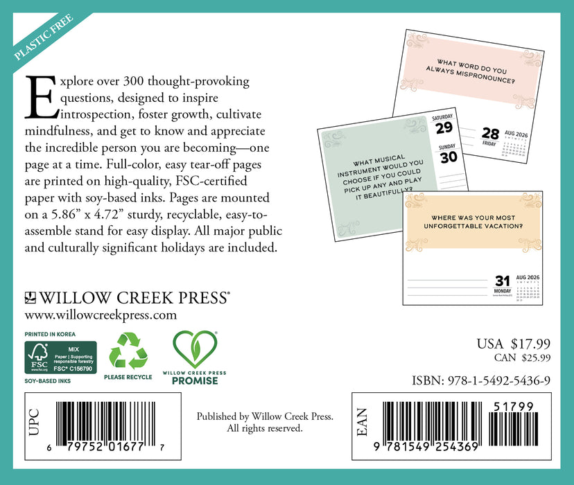 One Question A Day 2026 Page-A-Day Calendar