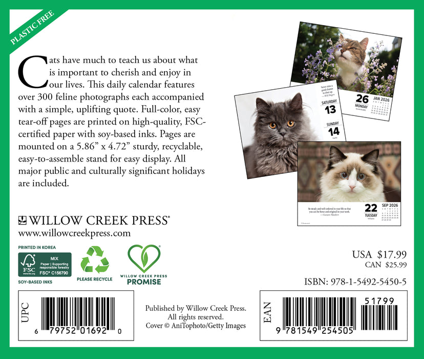 What Cats Teach Us 2026 Page-A-Day Calendar