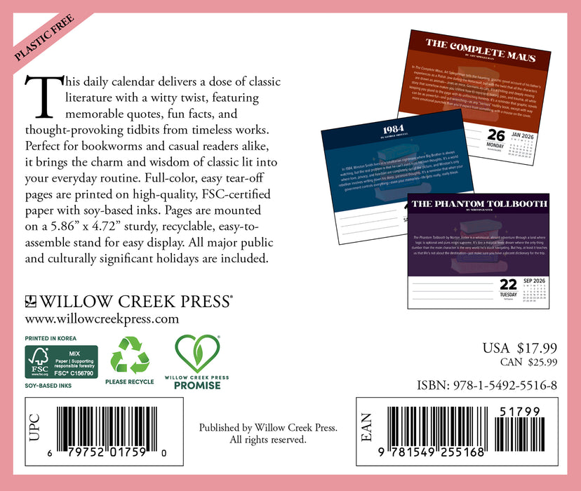 Cover to Cover 2026 Page-A-Day Calendar