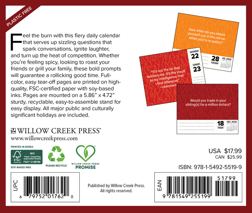 Hot Seat Questions 2026 Page-A-Day Calendar