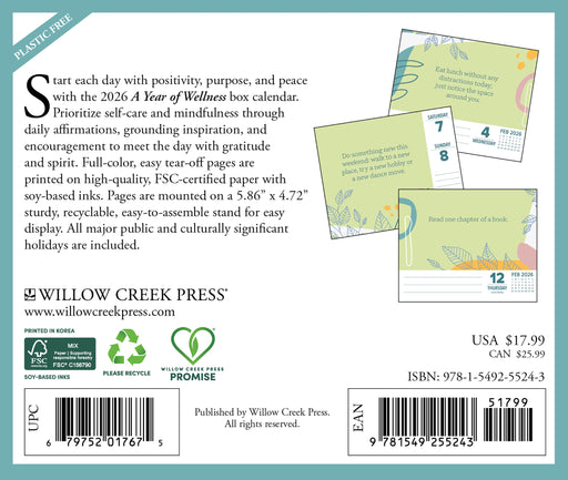 A Year of Wellness 2026 Page-A-Day Calendar
