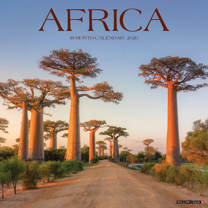 Africa 2026 Square Wall Calendar