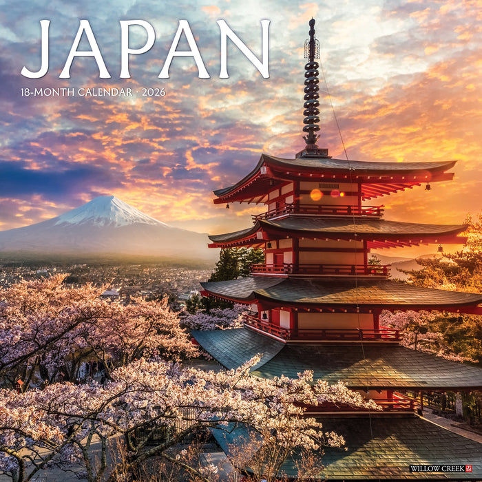 Japan 2026 Square Wall Calendar