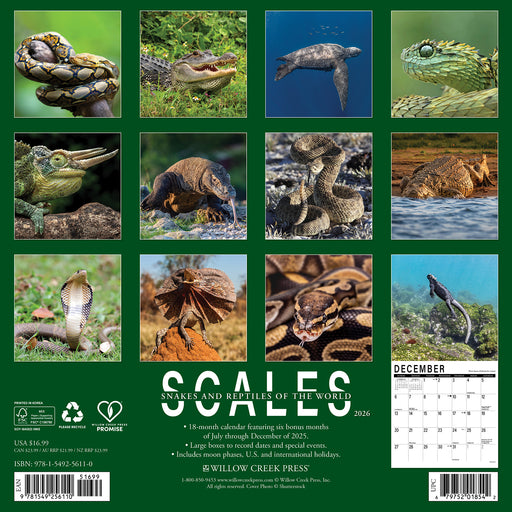 Scales 2026 Square Wall Calendar