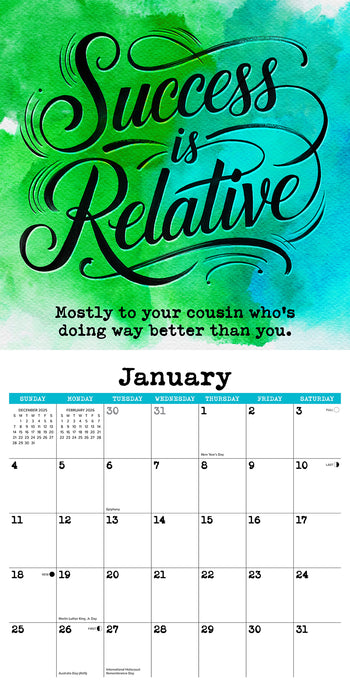 You're Doing Okay-ish 2026 Square Wall Calendar