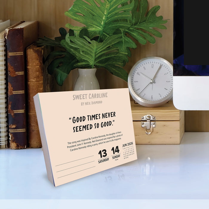 Lyrics to Live By 2026 Page-A-Day Calendar