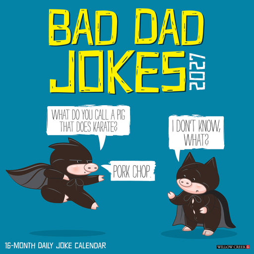 Bad Dad Jokes 2027 Square Wall Calendar