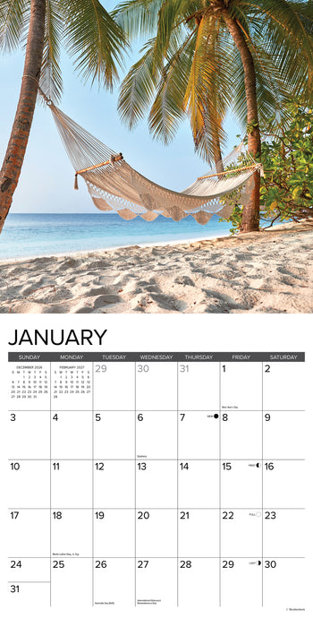 BeachLife 2027 Square Wall Calendar
