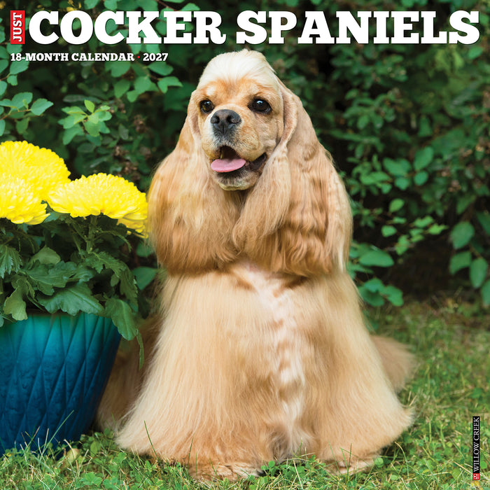 Cocker Spaniels 2027 Square Wall Calendar