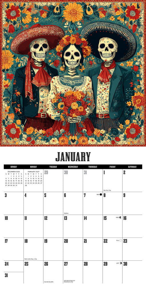 Day of the Dead 2027 Square Wall Calendar (Online Exclusive)