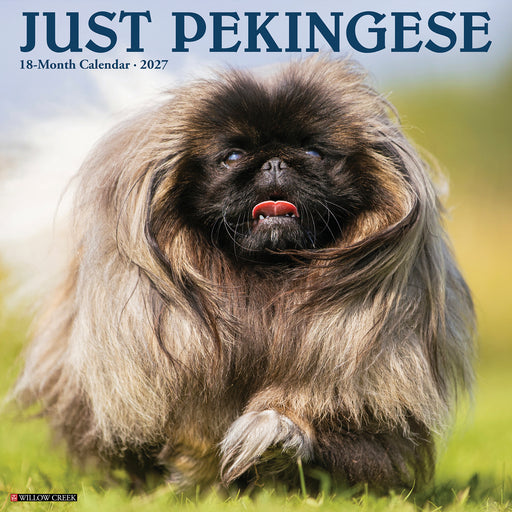 Pekingese Just 2027 Square Wall Calendar