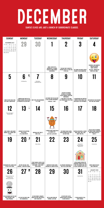 Pun Intended 2027 Square Wall Calendar