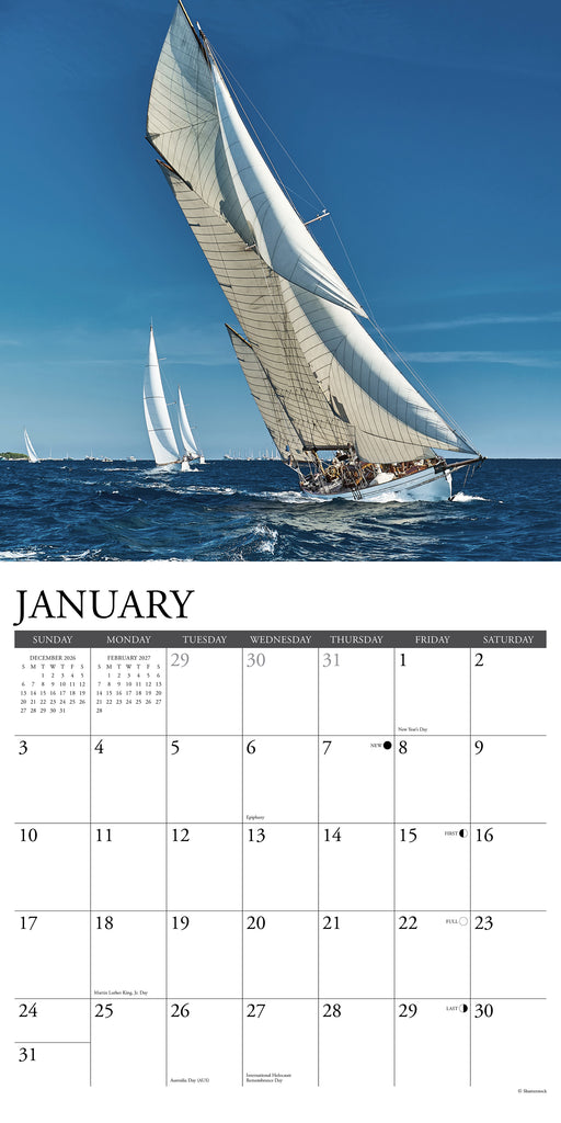Sailing 2027 Square Wall Calendar (Online Exclusive)