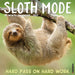 Sloth Mode 2027 Square Wall Calendar