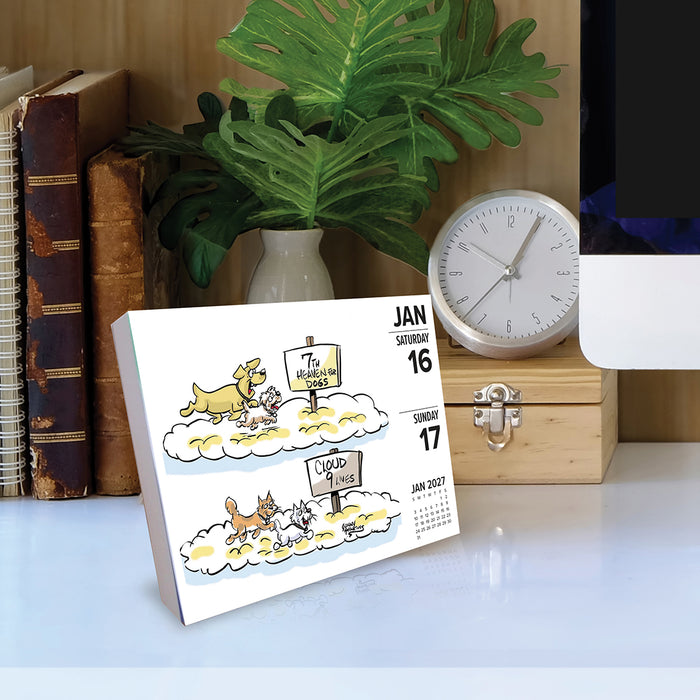 Dog Cartoon-A-Day J Hawkins 2027 Page-A-Day Calendar