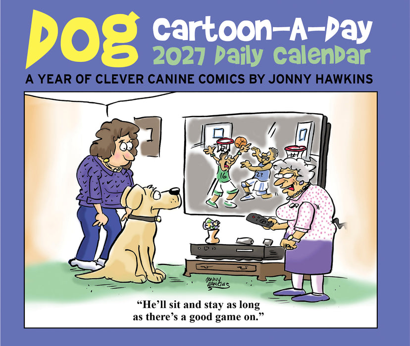 Dog Cartoon-A-Day J Hawkins 2027 Page-A-Day Calendar