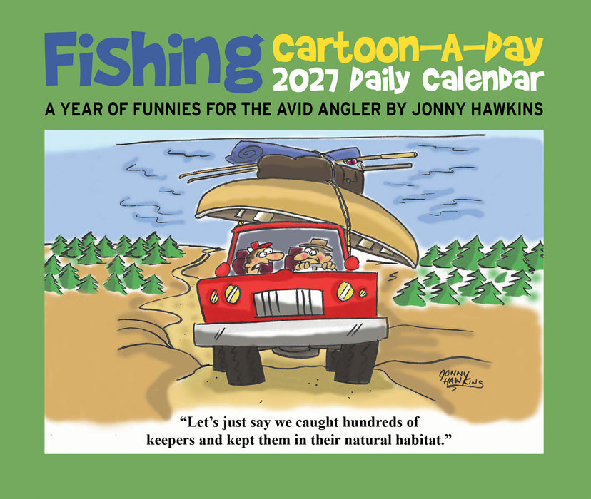 Fishing Cartoon-A-Day J Hawkin 2027 Page-A-Day Calendar
