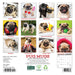 Pug Mugs 2027 Mini Wall Calendar