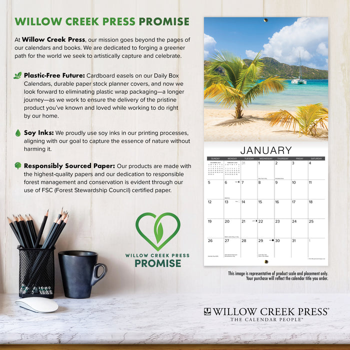 Pug Mugs 2027 Mini Wall Calendar