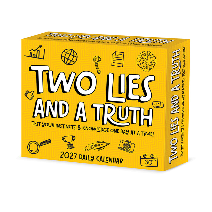 Two Lies and Truth 2027 Page-A-Day Calendar