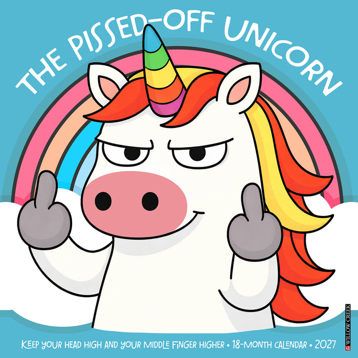 Pissed-Off Unicorns 2027 Square Wall Calendar
