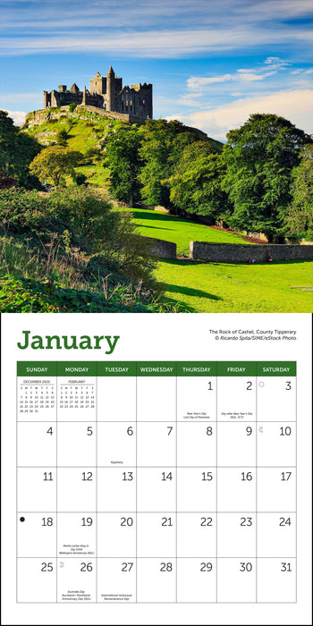 Ireland 2026 Mini Wall Calendar