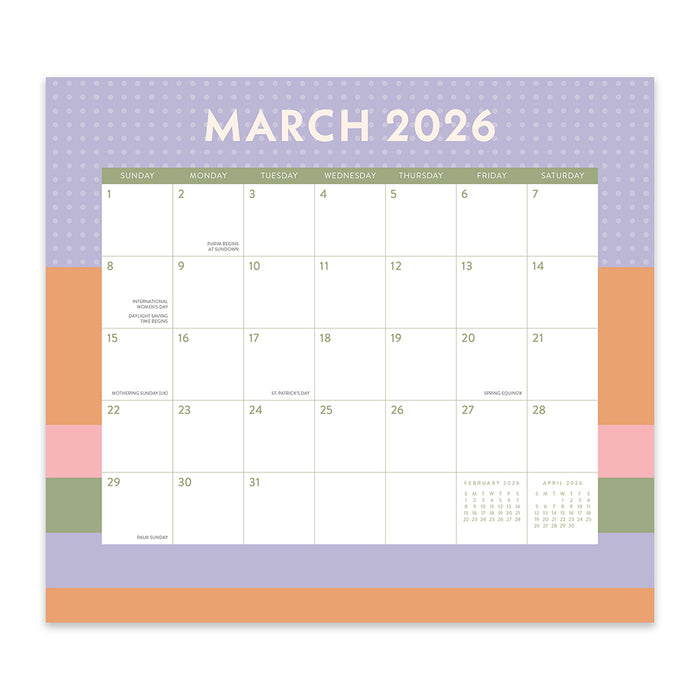 Color Block Pad Special Edition 2026 Magnetic Calendar
