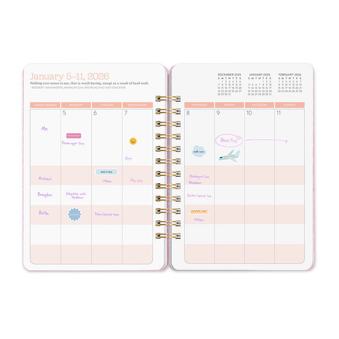 Bella Flora Do It All 2026 Weekly Diary
