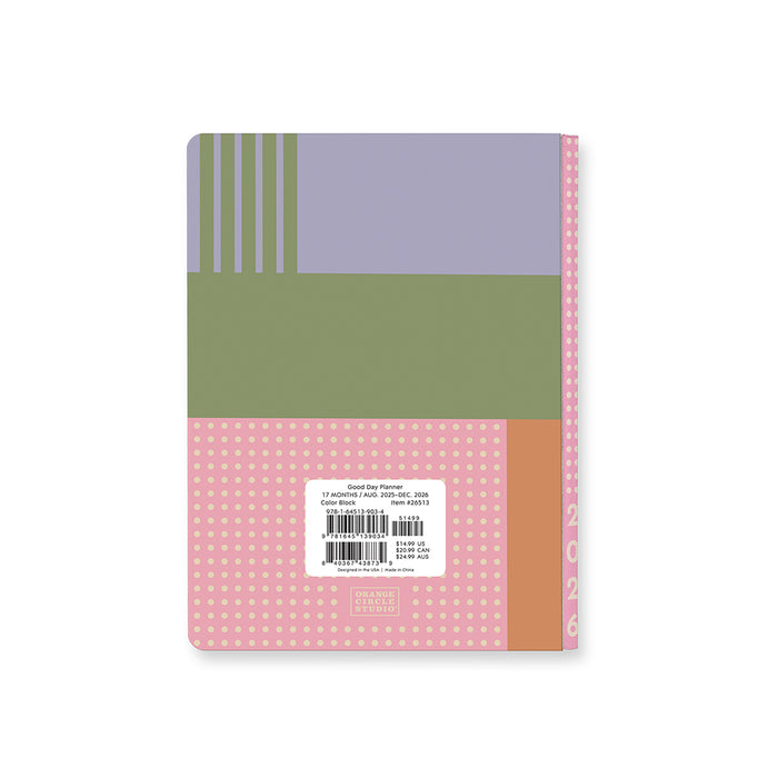 Color Block Good Day 2026 Monthly Diary