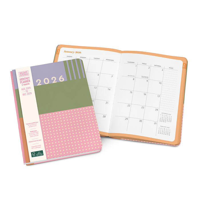 Color Block Good Day 2026 Monthly Diary